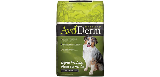 AvoDerm Natural Triple Protein Meal Formula Dog Food